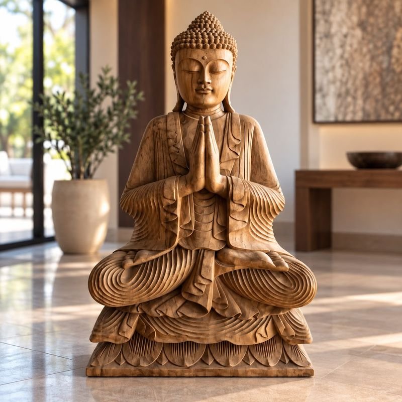 Buda meditando de gran formato